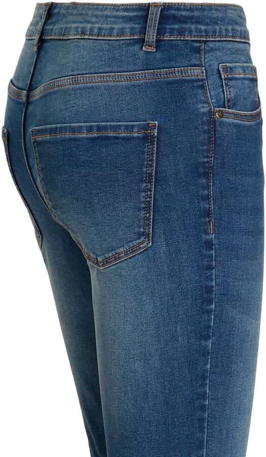 Anytime regular waist skinny jeans gewassen blauw - Foto 4
