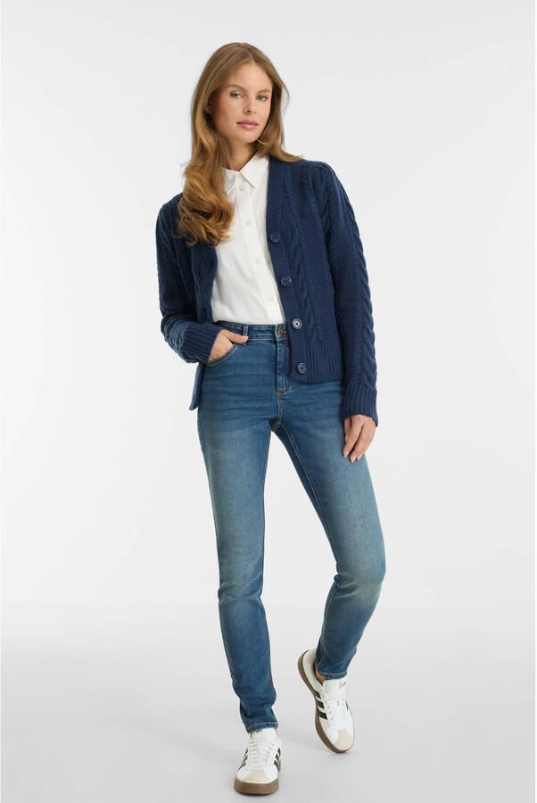 Anytime regular waist skinny jeans gewassen blauw - Foto 2