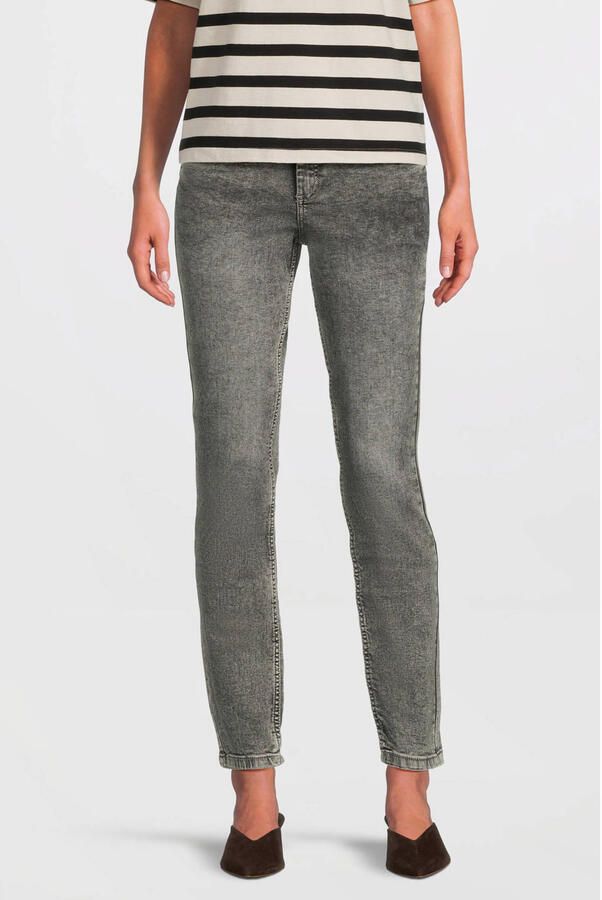 Anytime regular waist skinny jeans grijs