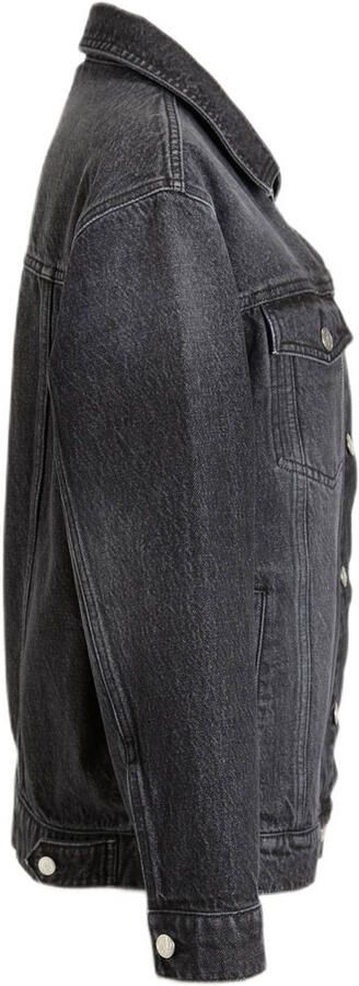 Anytime relaxed denim jacket zwart - Foto 4