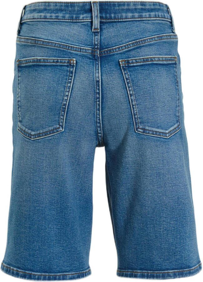 Anytime relaxed denim short blauw