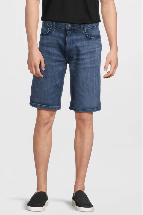 Anytime relaxed denim short blauw