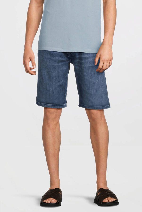 Anytime relaxed denim short blauw - Foto 3
