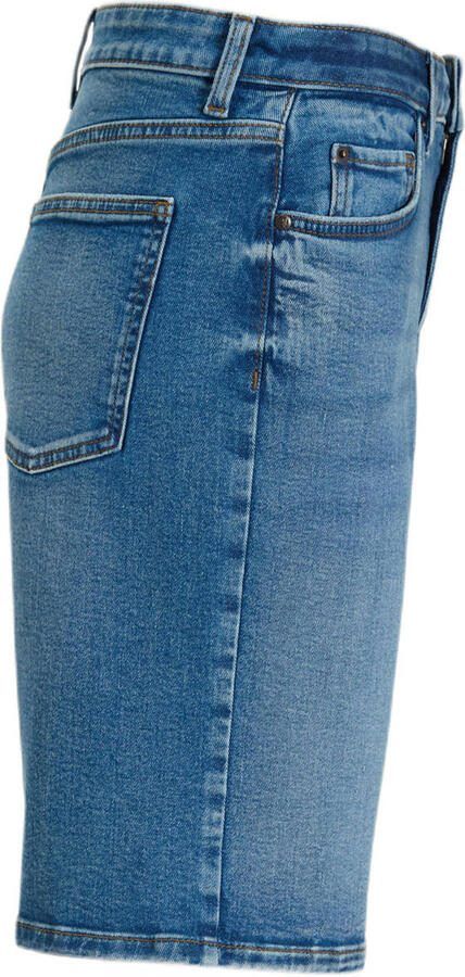 Anytime relaxed denim short blauw - Foto 3