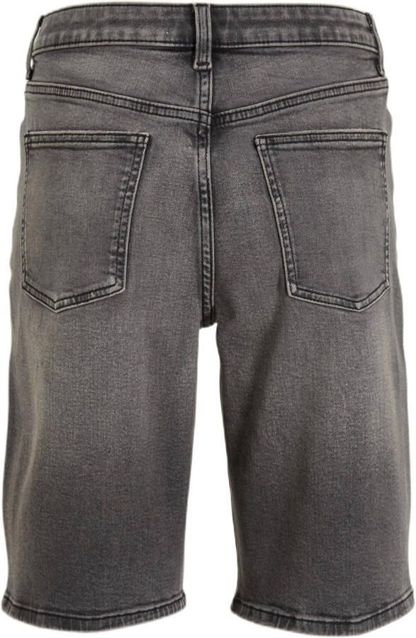 Anytime relaxed denim short grijs