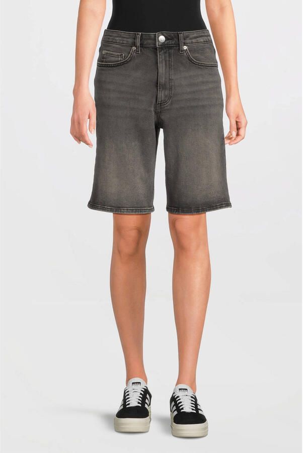 Anytime relaxed denim short grijs - Foto 2