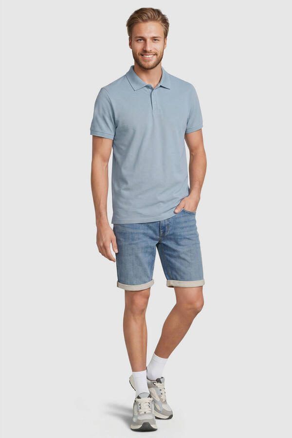 Anytime relaxed denim short lichtblauw - Foto 3