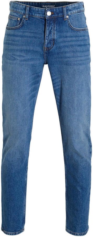 Anytime relaxed fit jeans donkerblauw