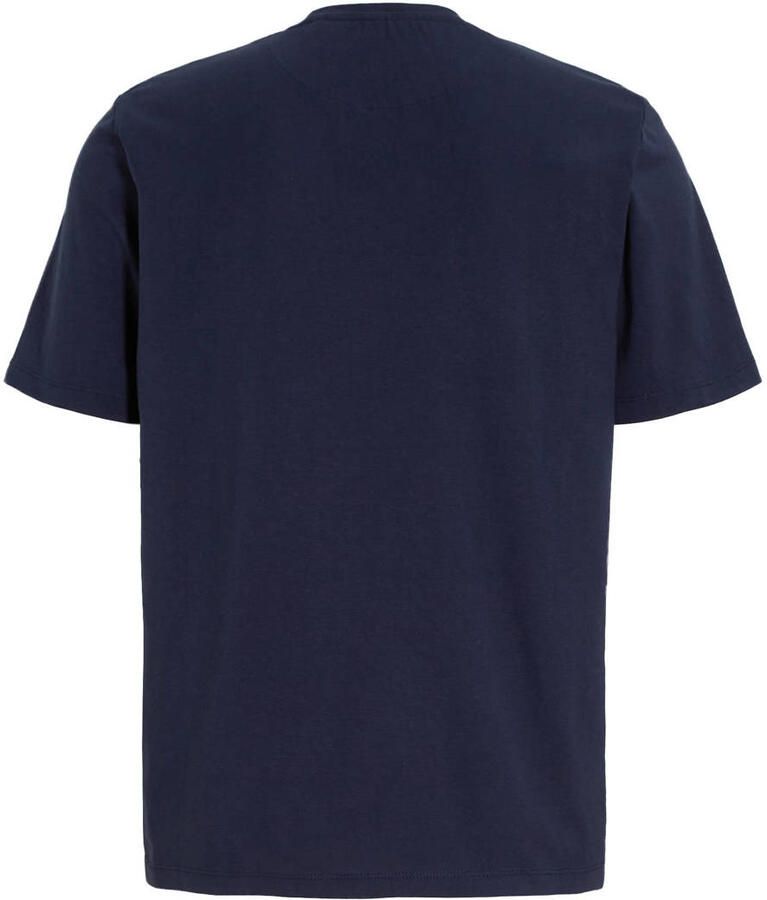 Anytime relaxed T-shirt donkerblauw