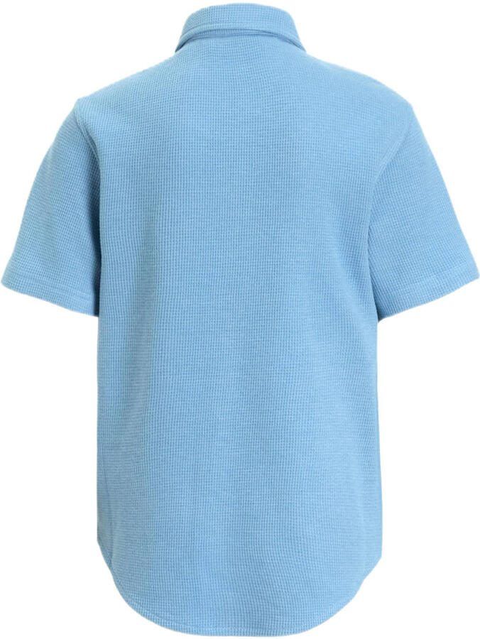 Anytime shirt waffle blauw - Foto 2