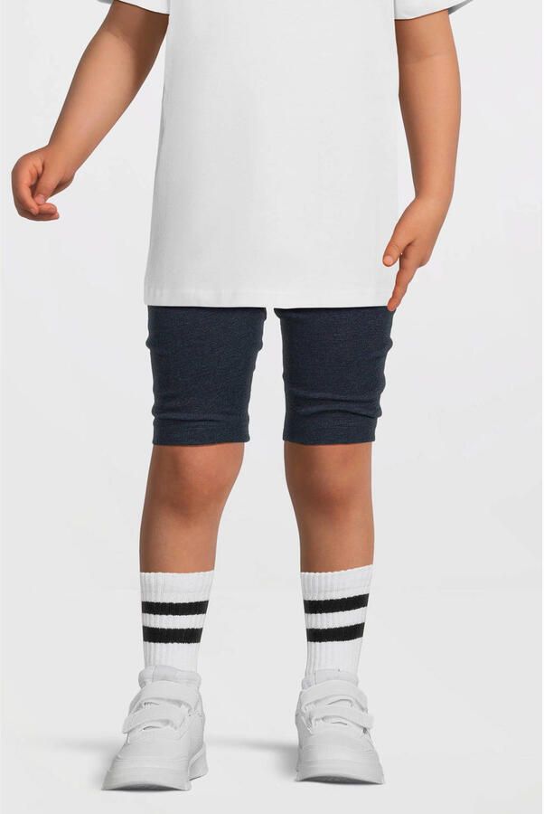 Anytime skinny biker short donkerblauw melange - Foto 2