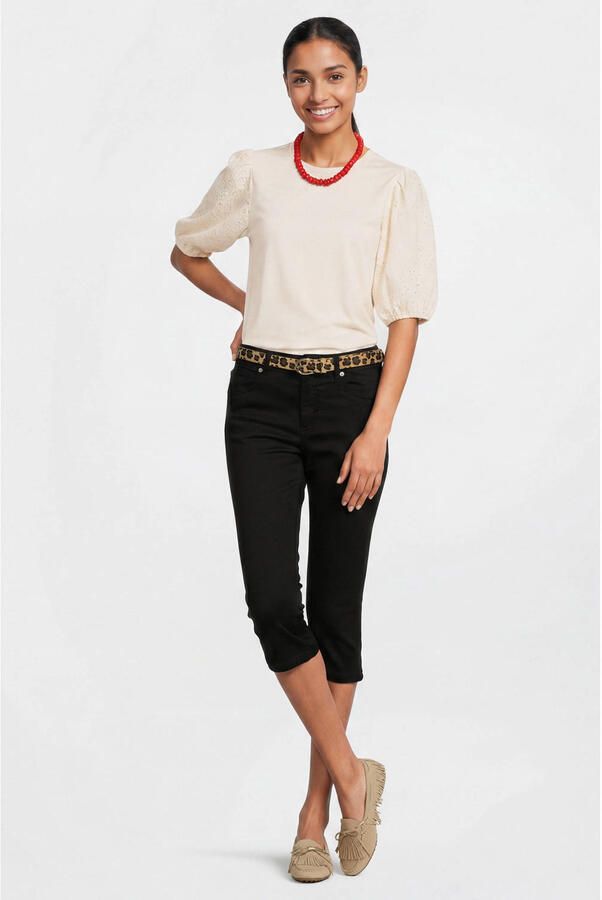 Anytime skinny capri jeans zwart - Foto 2