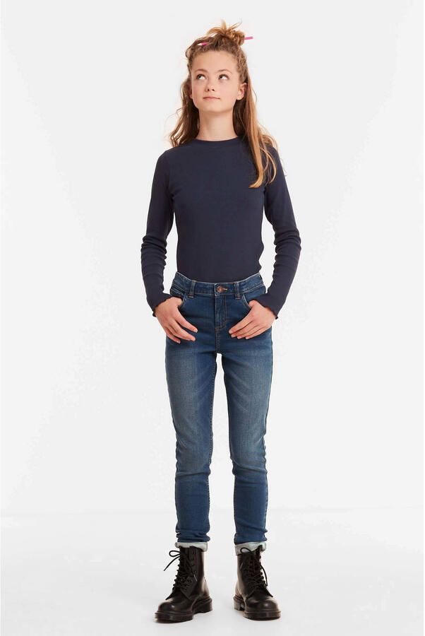 Anytime skinny jeans dark blue Blauw Meisjes Denim 116 - Foto 3