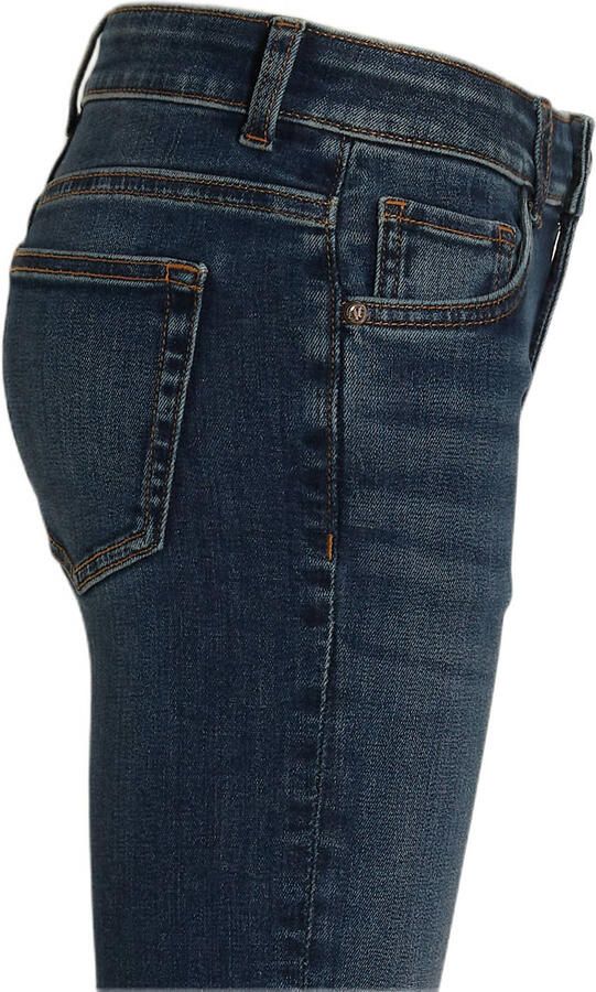 Anytime skinny jeans donkerblauw Jongens Denim Effen 134 - Foto 4
