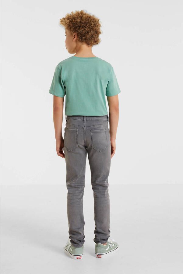Anytime skinny jeans grijs Jongens Denim Effen 140 - Foto 3