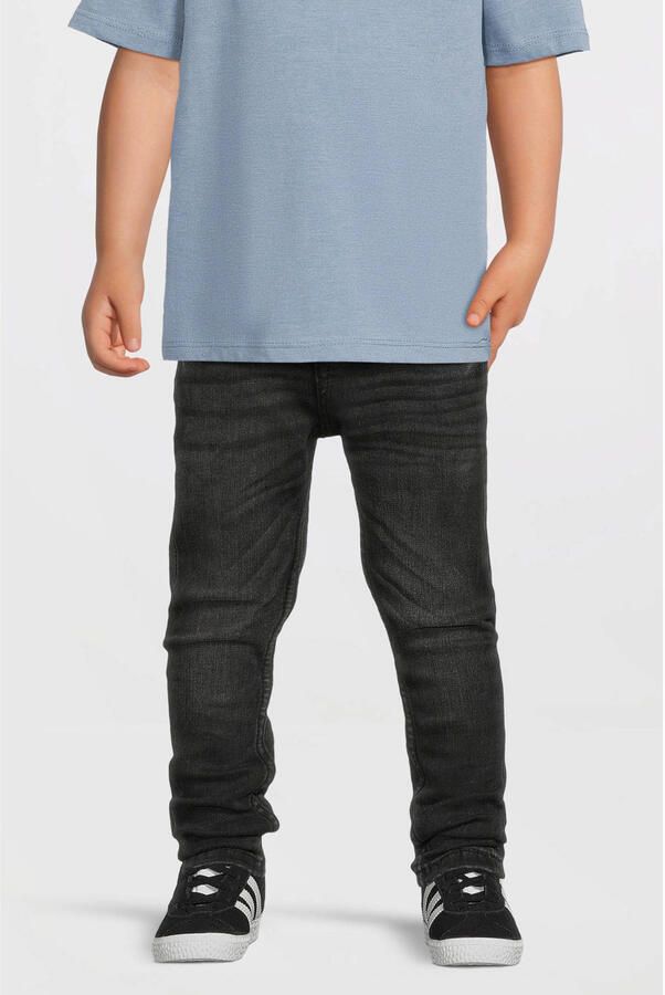 Anytime skinny jeans zwart Jongens Stretchdenim 128 - Foto 2