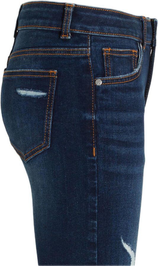 Anytime slim fit jeans dark blue Blauw Jongens Denim Effen 164 - Foto 4