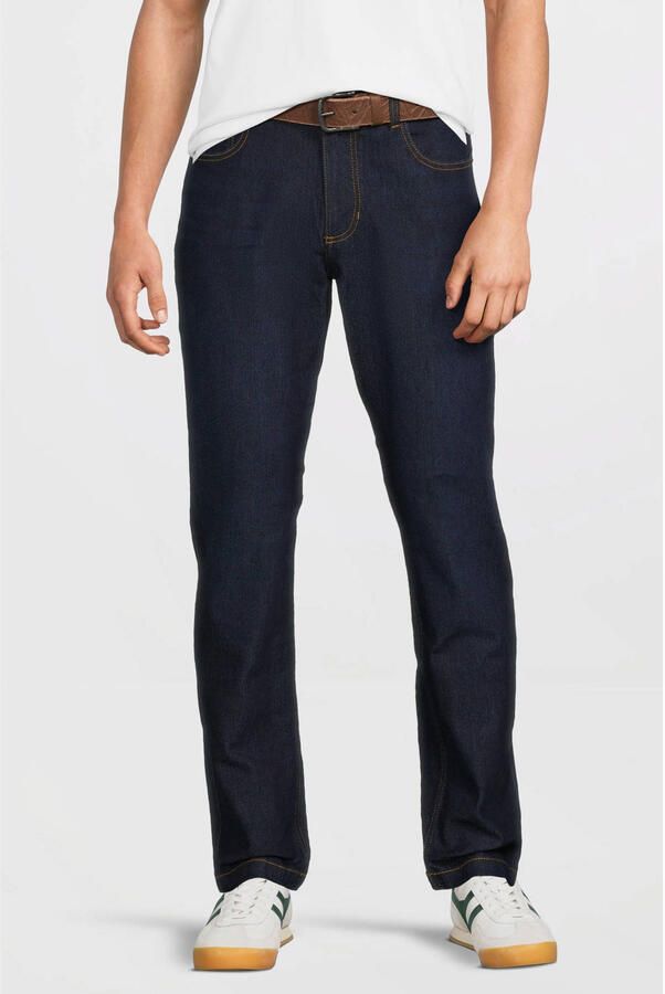 Anytime slim fit jeans donkerblauw