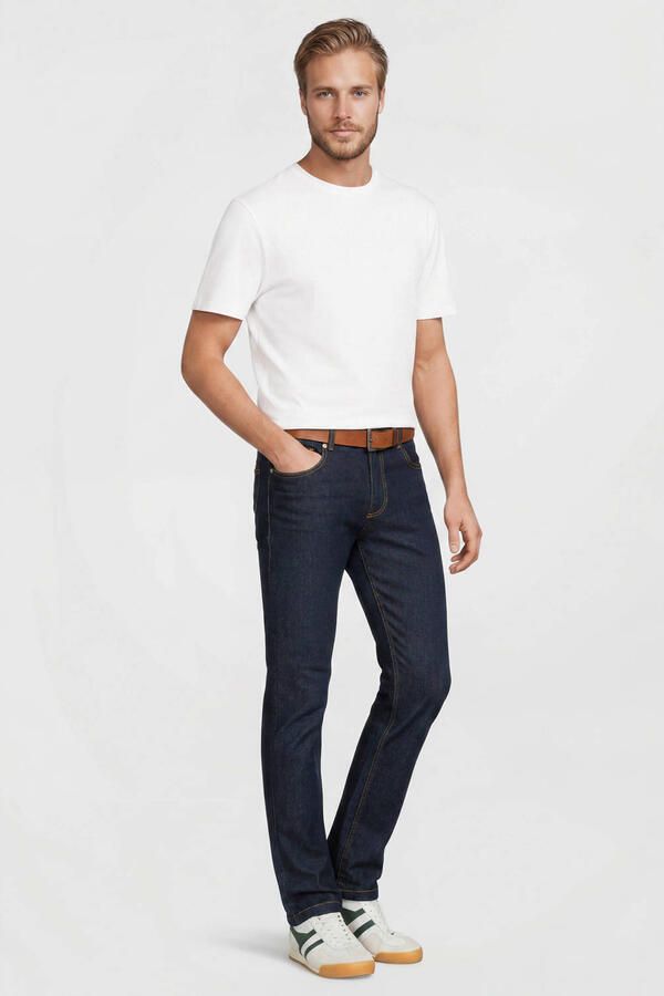 Anytime slim fit jeans donkerblauw - Foto 2
