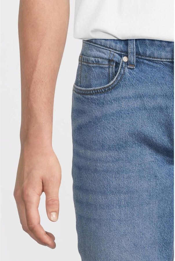 Anytime slim fit jeans gewassen blauw
