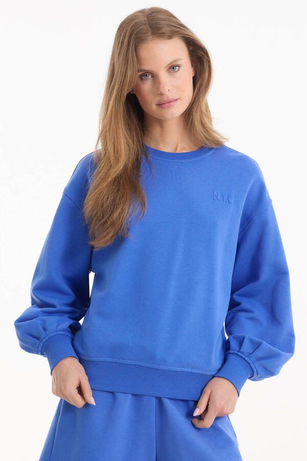 Anytime sweater blauw - Foto 2
