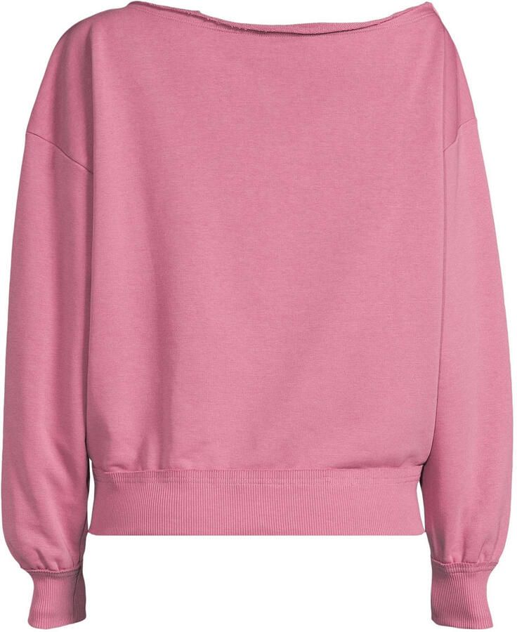 Anytime sweater met boothals mauve - Foto 2