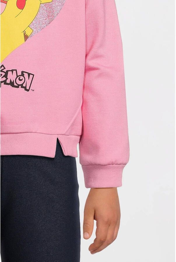 Anytime sweater met Pokemon print roze - Foto 2