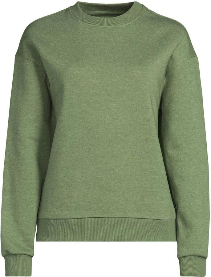 Anytime fleece sweater olijfgroen
