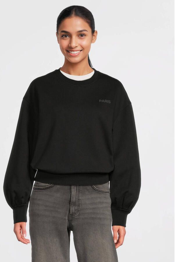 Anytime sweater zwart