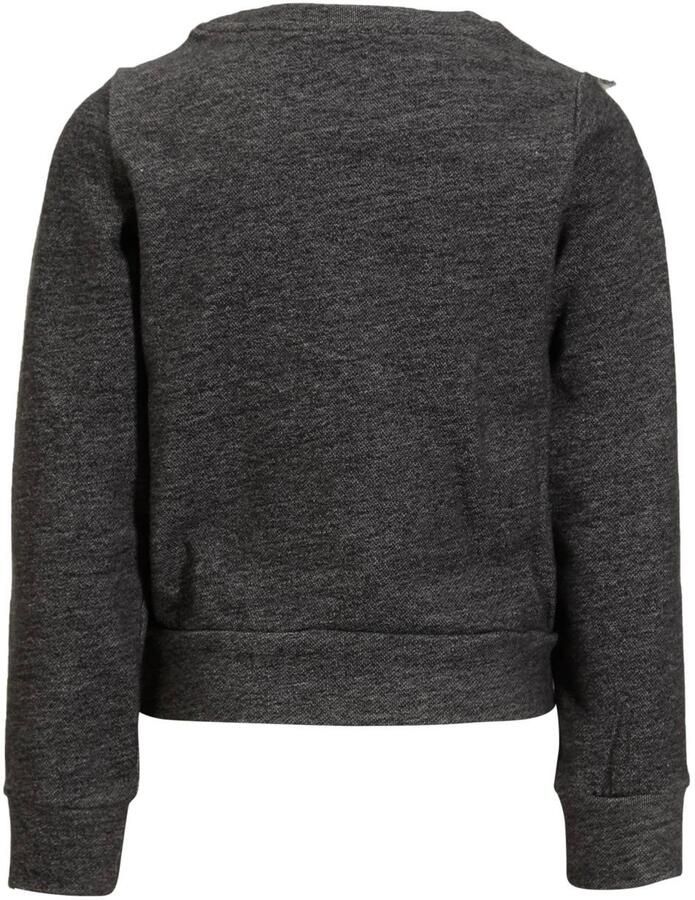 Anytime sweater zwarte denim look