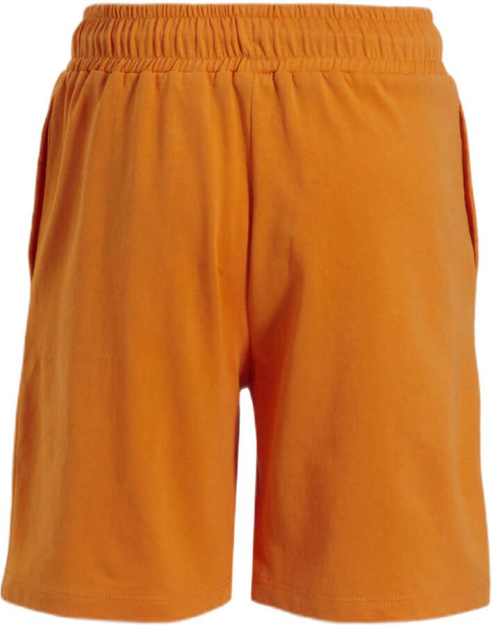Anytime sweatshort met printopdruk oranje Katoen Printopdruk 110 116