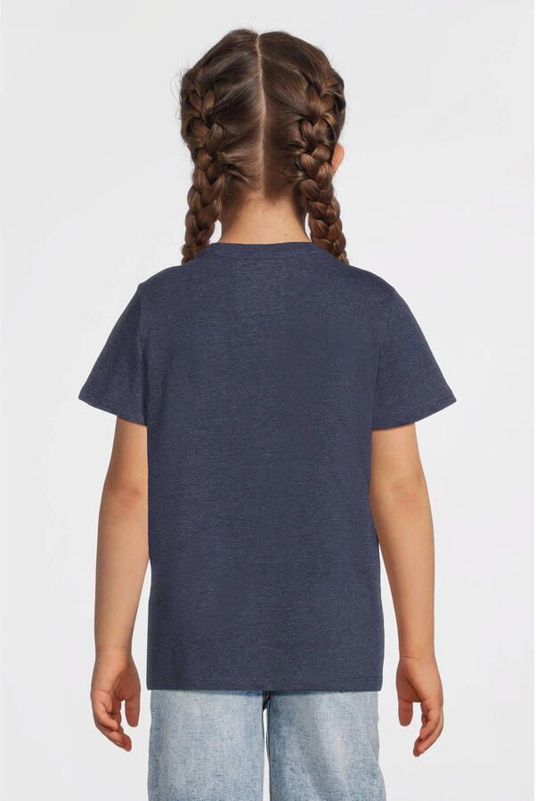 Anytime T-shirt donkerblauw melange - Foto 4