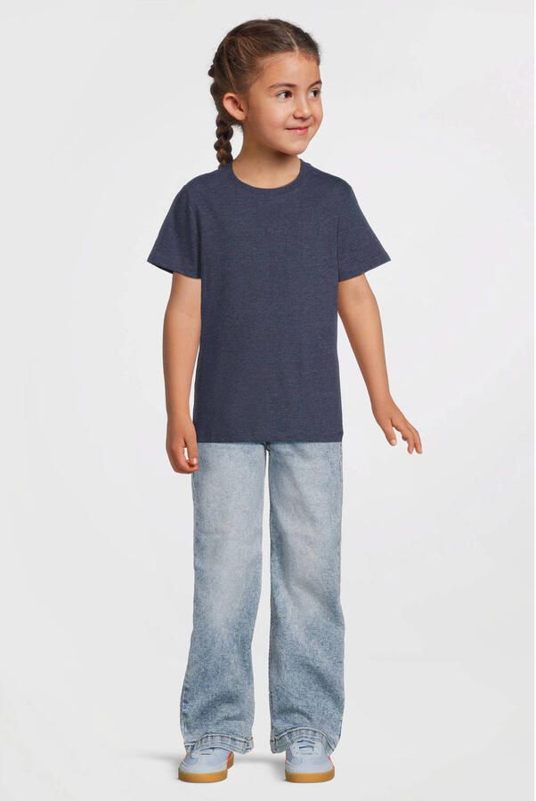 Anytime T-shirt donkerblauw melange - Foto 3