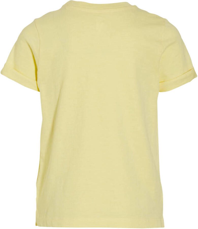 Anytime T-shirt geel Jongens Katoen Ronde hals Effen 110 116