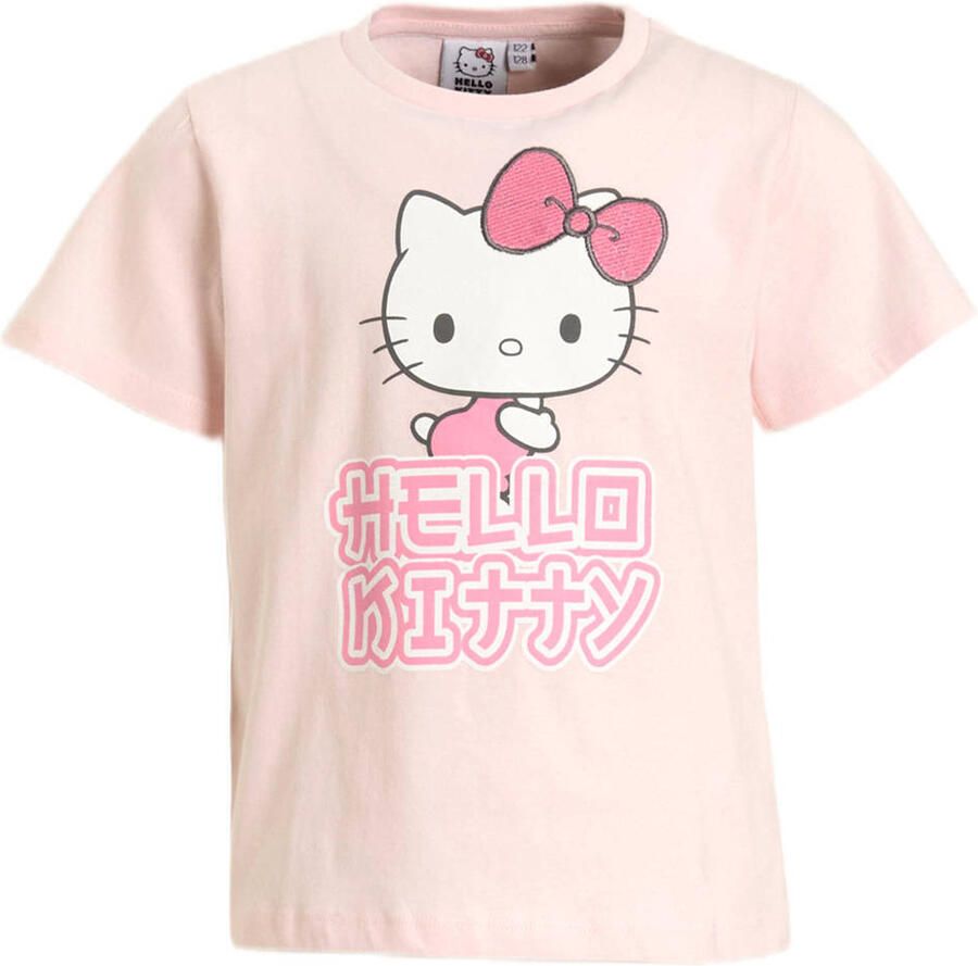 Anytime T-shirt Hello Kitty license roze