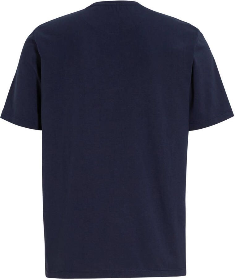 Anytime T-shirt met printopdruk donkerblauw