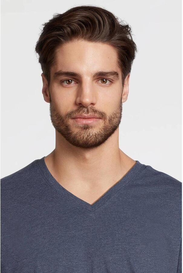 Anytime regular T-shirt marineblauw