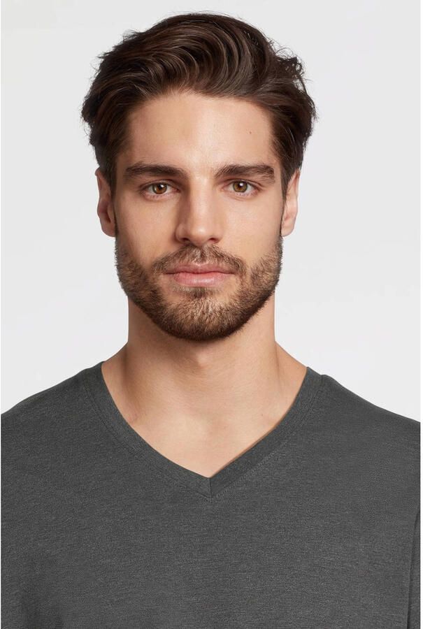 Anytime regular T-shirt grijs