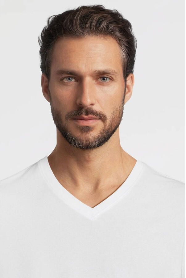 Anytime regular T-shirt wit - Foto 3
