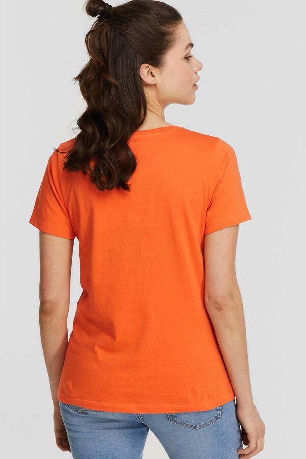 Anytime T-shirt oranje - Foto 3