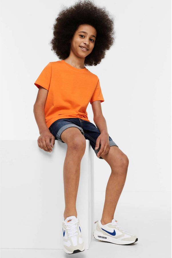 Anytime T-shirt oranje Jongens Katoen Ronde hals Effen 146 152 - Foto 3