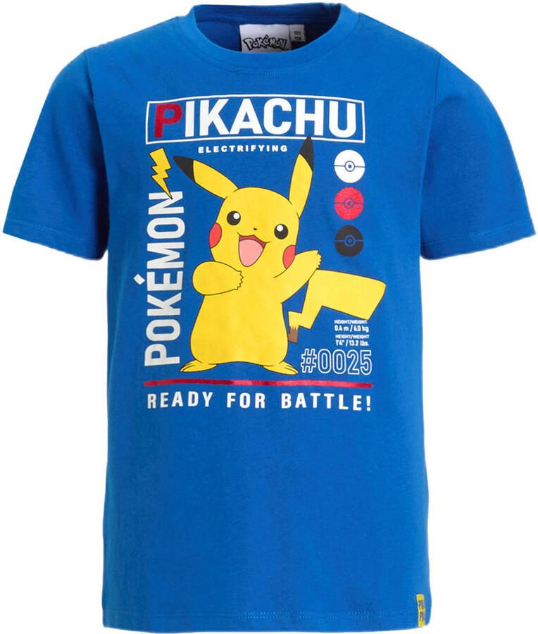 Anytime T-shirt Pokemon license blauw