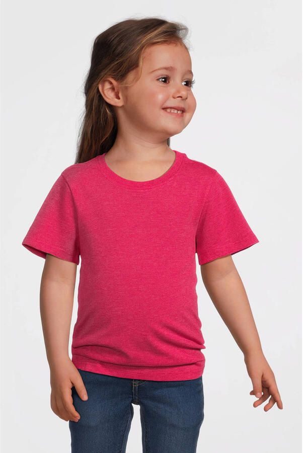 Anytime T-shirt roze melange - Foto 2