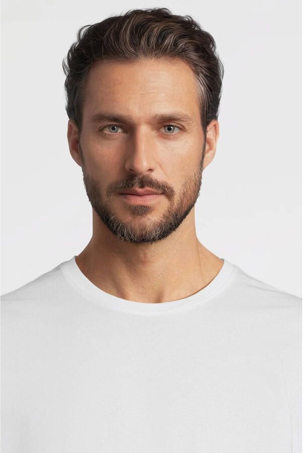 Anytime regular T-shirt wit - Foto 4