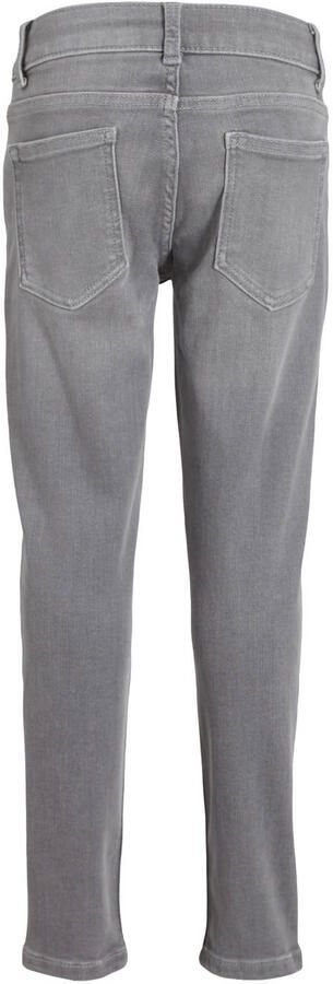 Anytime tapered slim fit jeans grijs Jongens Denim Effen 110