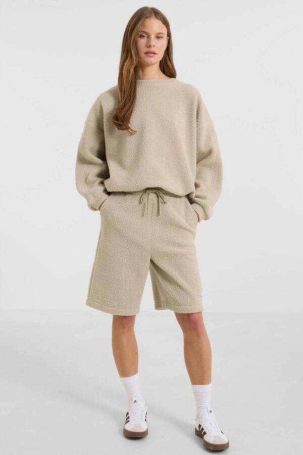 Anytime teddy fleece short beige - Foto 3