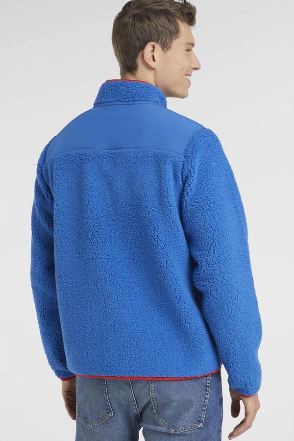 Anytime teddy fleece vest blauw - Foto 4