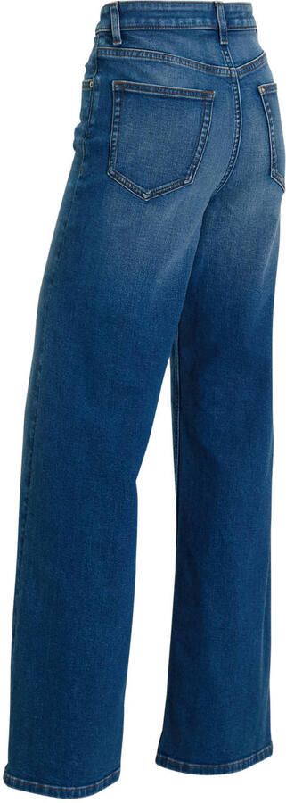 Anytime high waist wide leg jeans mid blue