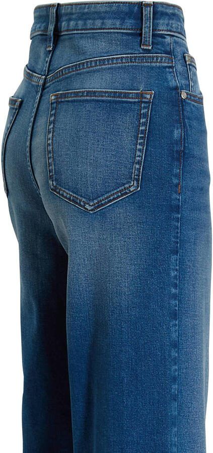 Anytime high waist wide leg jeans mid blue - Foto 4