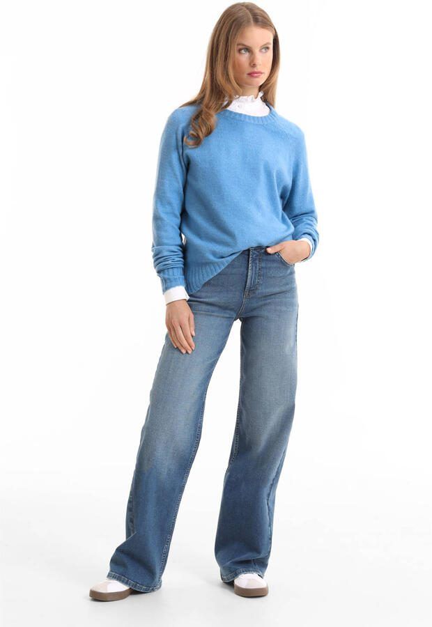 Anytime high waist wide leg jeans mid blue - Foto 2